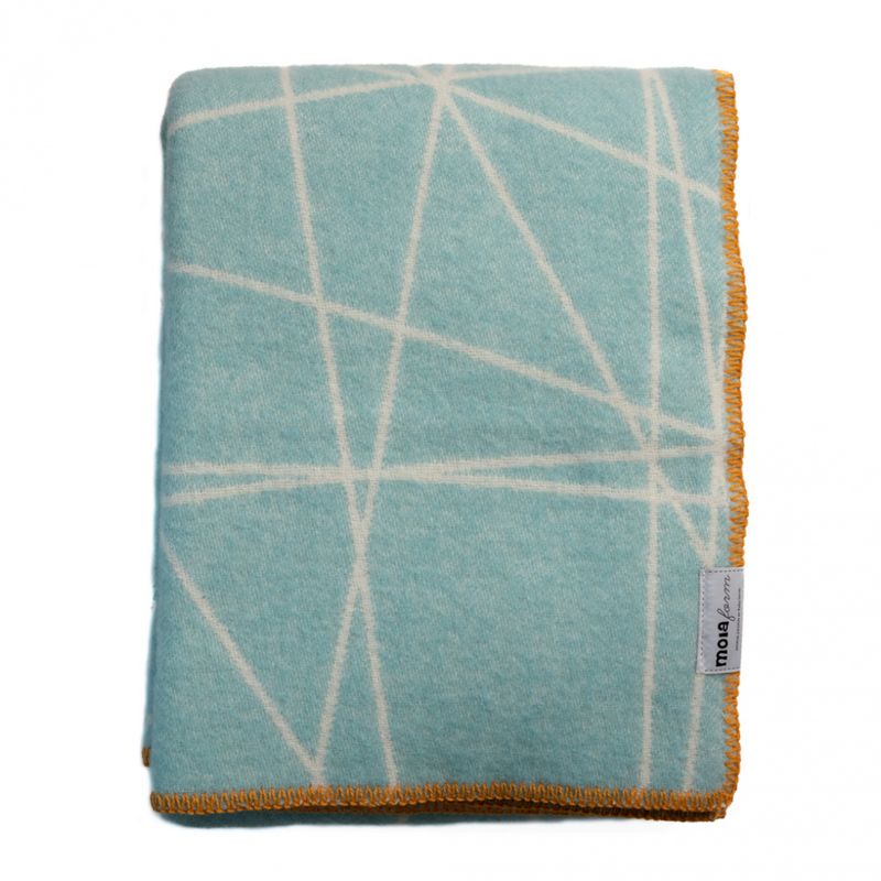 Ullpledd STREK - mint