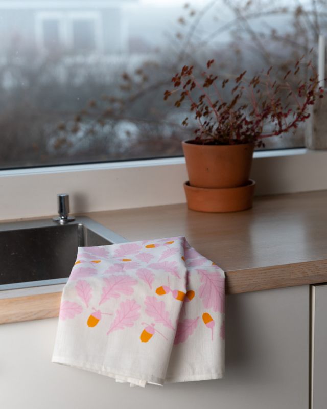 Kjøkkenhåndkle EIK rosa