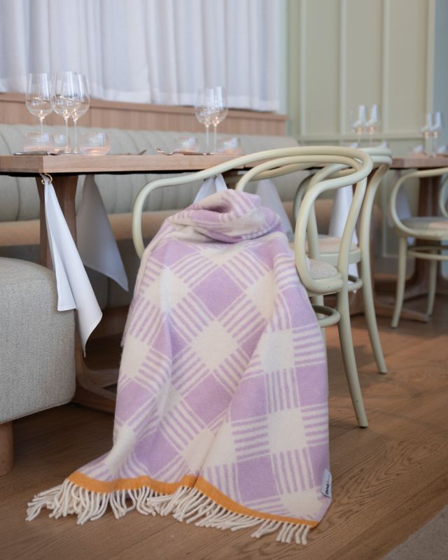 Ullpledd PIKNIK lavendel