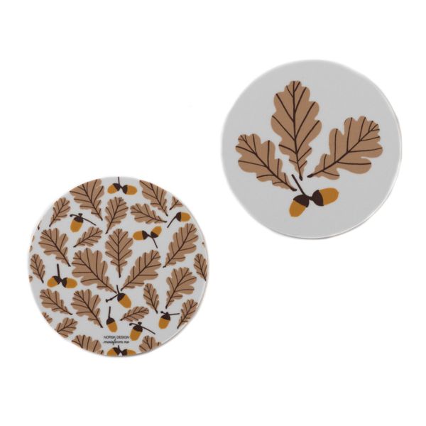 Glassunderlag EIK brun